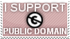 Public Domain Support Stamp