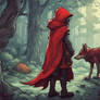 Little red riding wolf.