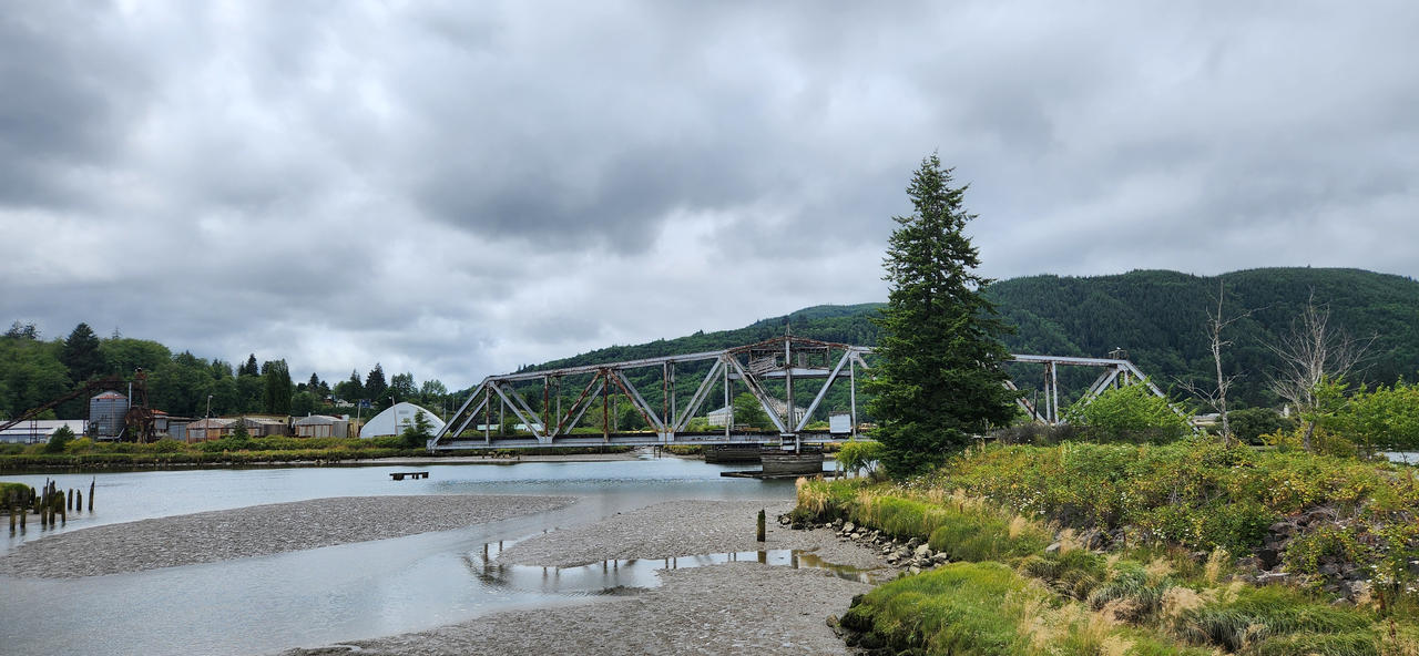 Train bridge.