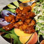 Chicken and Salad.