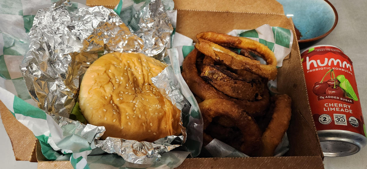 Hamburger From Clark's.