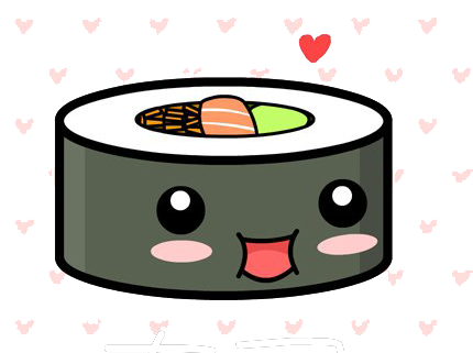 Cute kawaii sushi