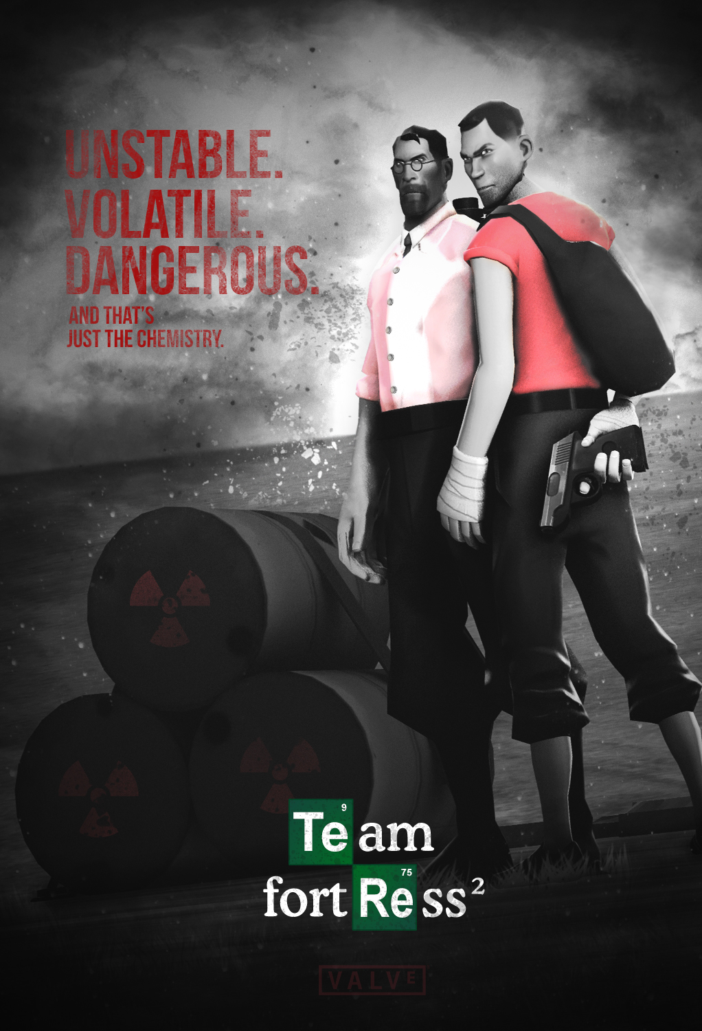 Team Fortress 2: Medic/Scout Poster [Breaking Bad]