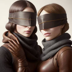 Leather blindfolds 