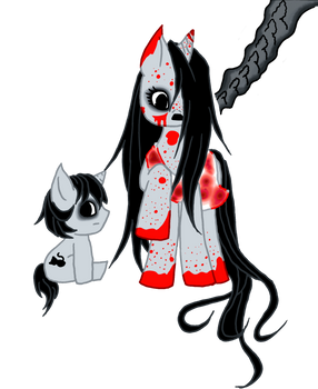 MLP-Kayako and Toshio