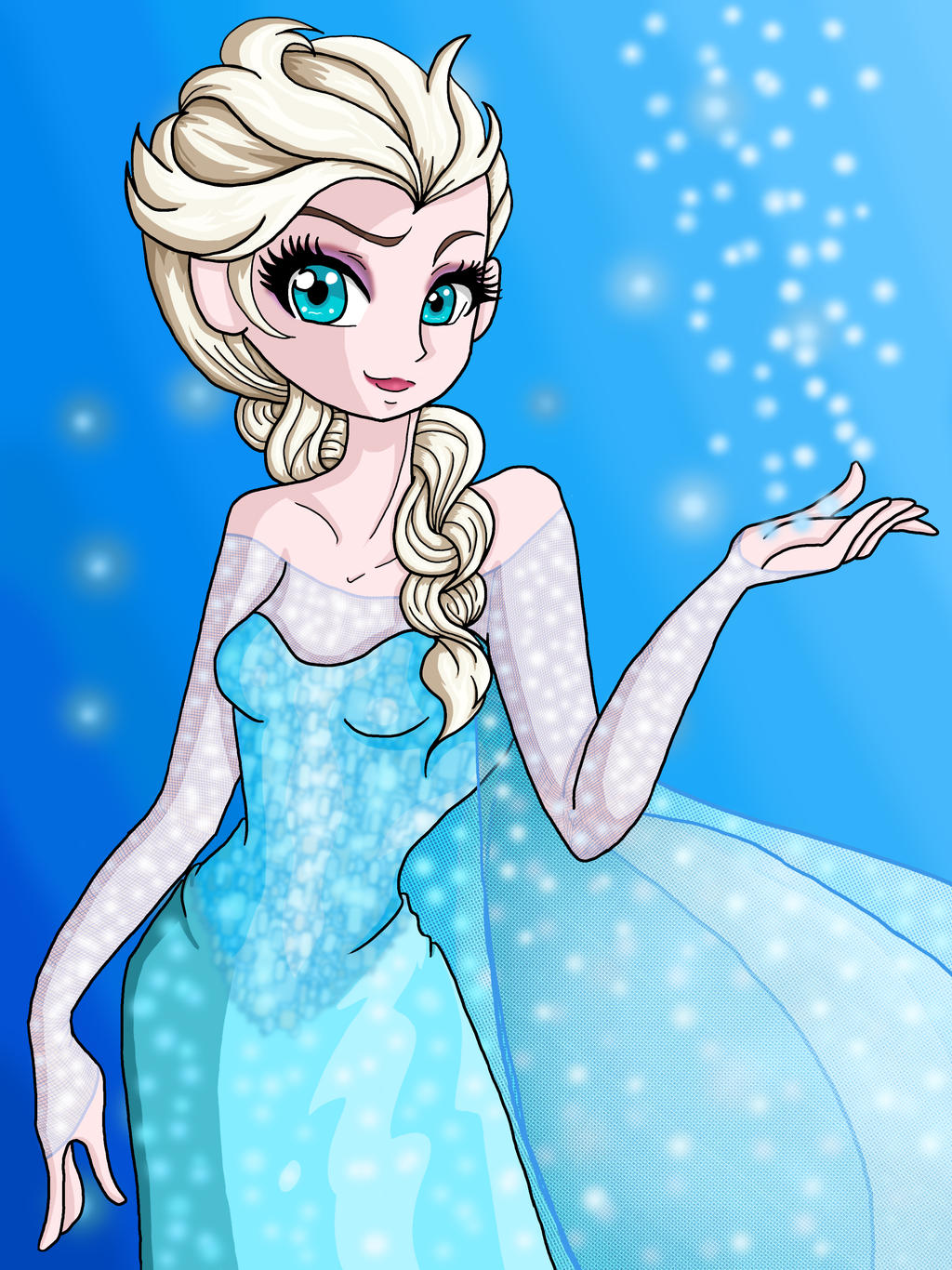Queen Elsa-Frozen by Rena-Muffin on DeviantArt