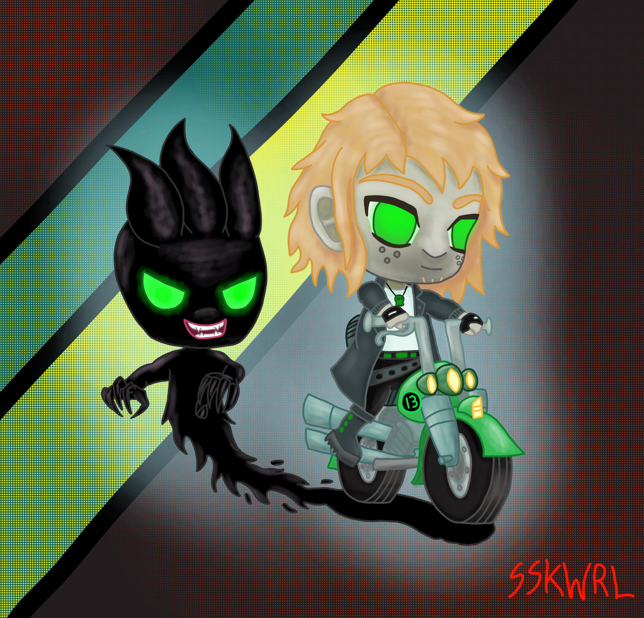 Johnny Chibi Chibi Johnny 13 and his unlucky shadow by SkarlettSkwrl on DeviantArt