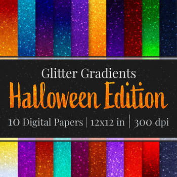 Glitter Gradients - Halloween Edition