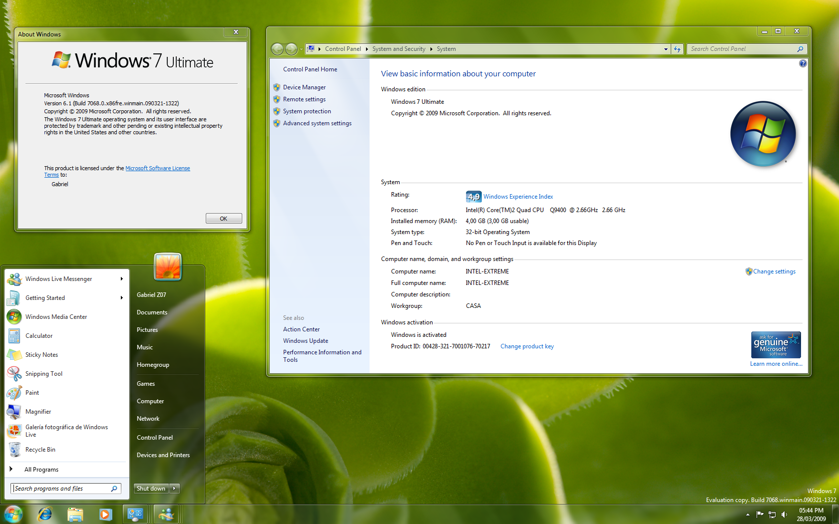 Windows 7 Ultimate Build 7068