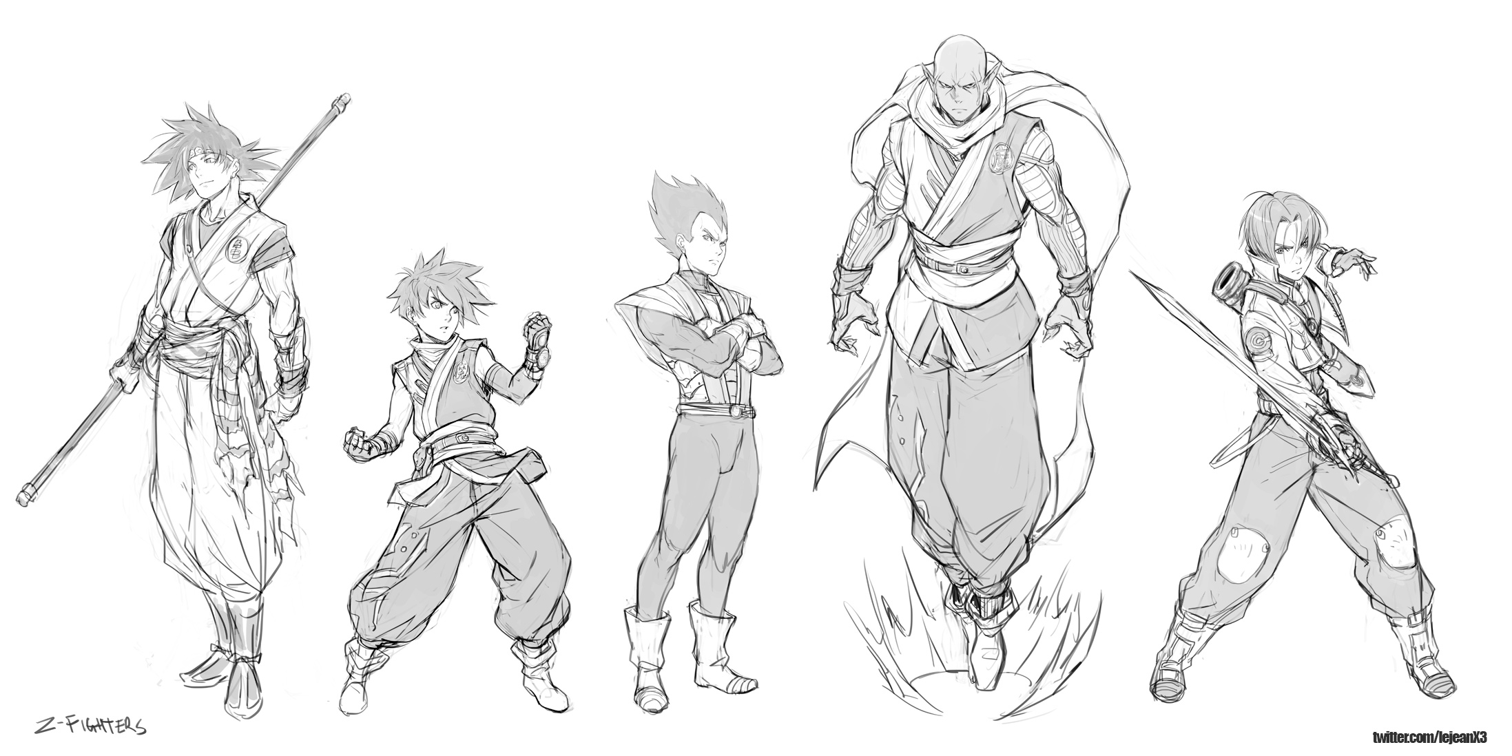 Risultati immagini per dragon ball z fighter z drawings