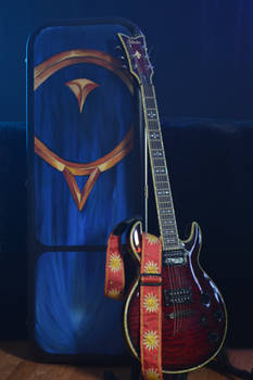 Custom guitar case paint job