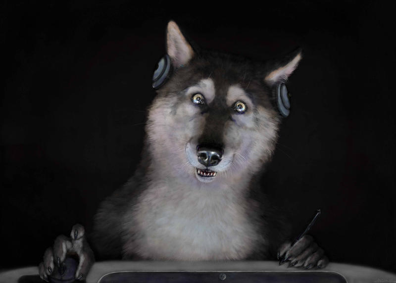 Computer Wolf by Liecrow on DeviantArt