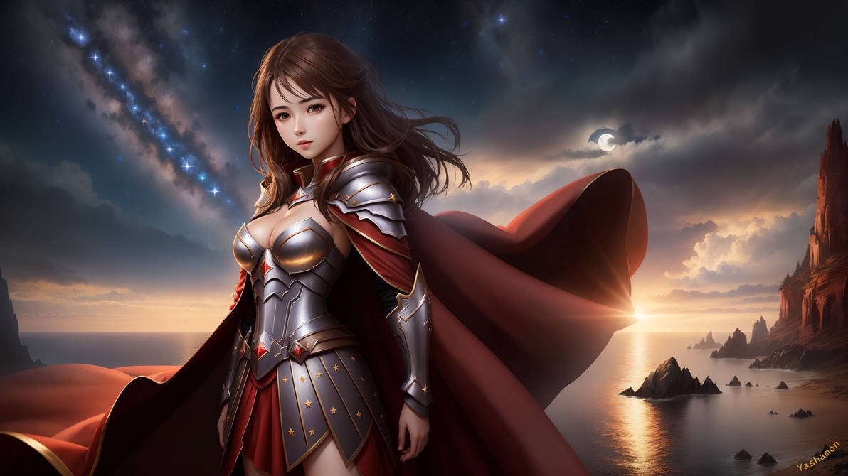 AI Knight At Sunset By Yashamon On DeviantArt ai-knight-at-sunset-by-yashamon-on-deviantart