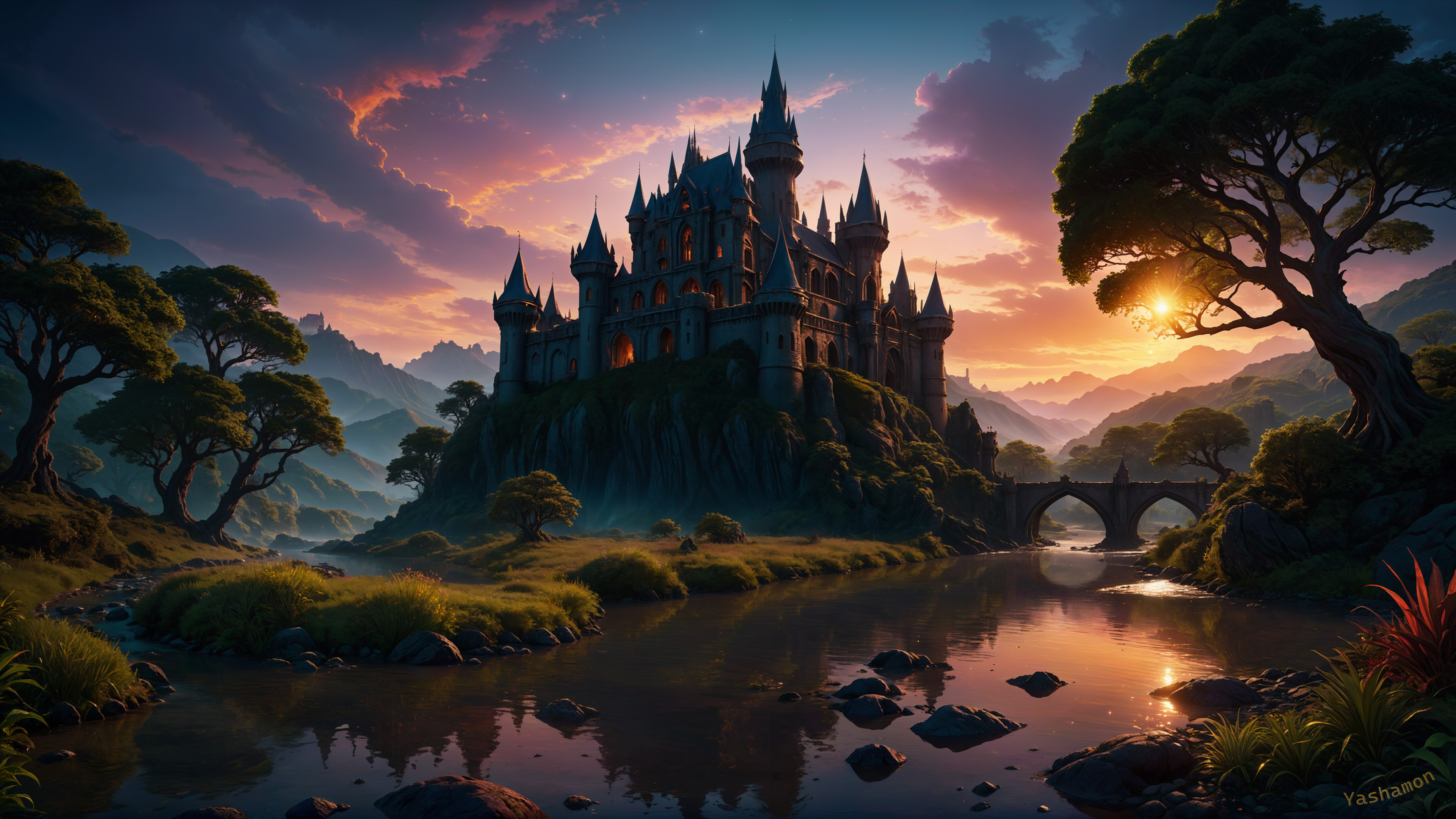 AI 4K 8K Castle At Dusk By Yashamon On DeviantArt ai-4k-8k-castle-at-dusk-by-yashamon-on-deviantart