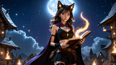 [AI][4K/8K] Catgirl Mage