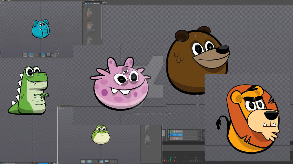 Animation Spine 2D by IgorVasilyev on DeviantArt Animation Spine 2D by IgorVasilyev on DeviantArt