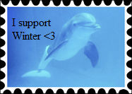 Winter the Dolphin support stamp