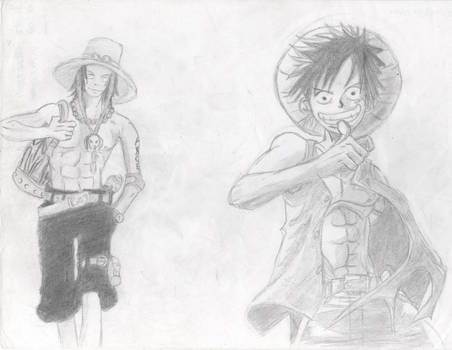 Luffy and Ace (One Piece)