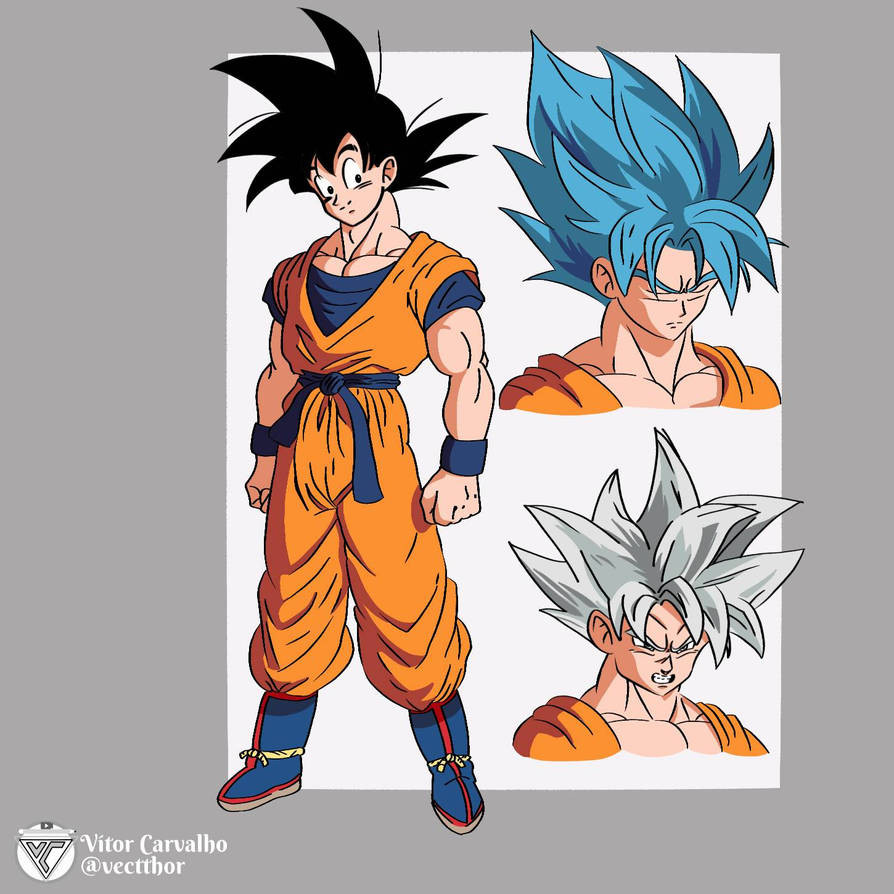 Shintani Son Goku - Character Sheet (Shintani Inspired) by vectorG4417 on DeviantArt