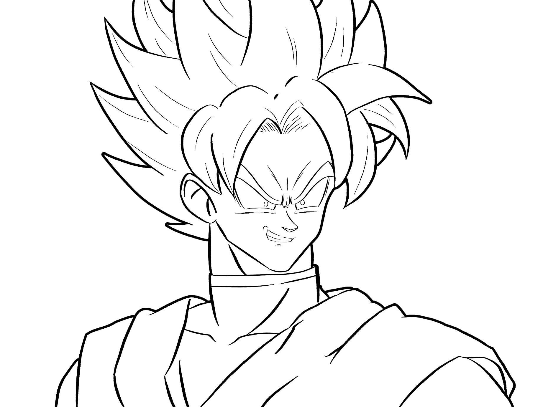 Goku Black Lineart by BrusselTheSaiyan on DeviantArt  Dibujos faciles de  goku, Dragon ball z, Dibujos de goku black