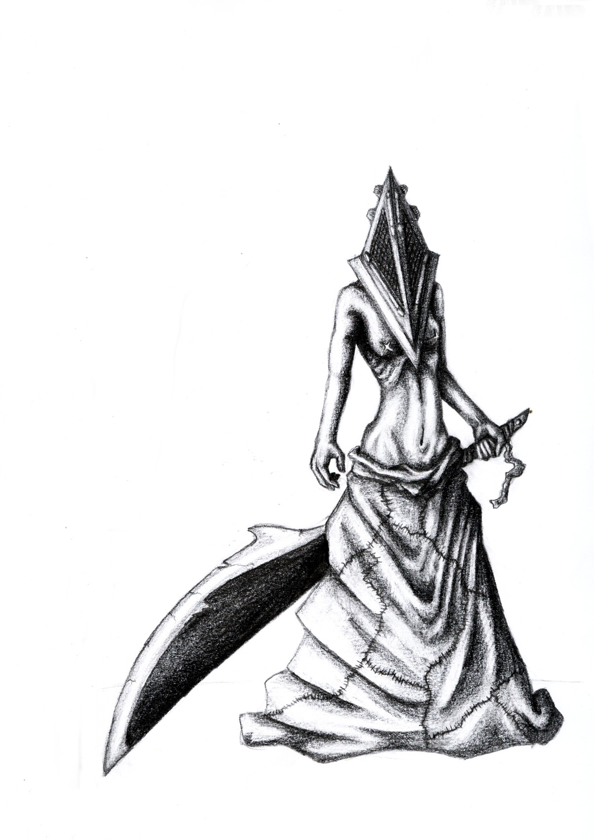 Pyramidal Female Figure female pyramid head by Ellvenia on DeviantArt