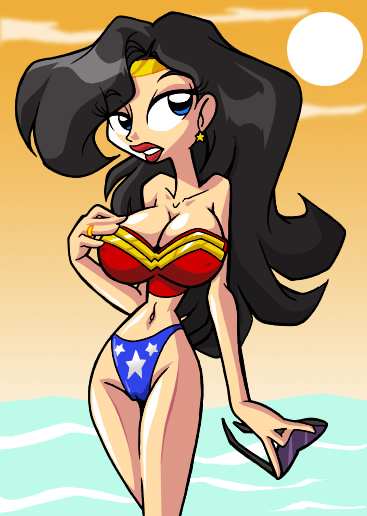 WONDER WOMAN IN BEACH