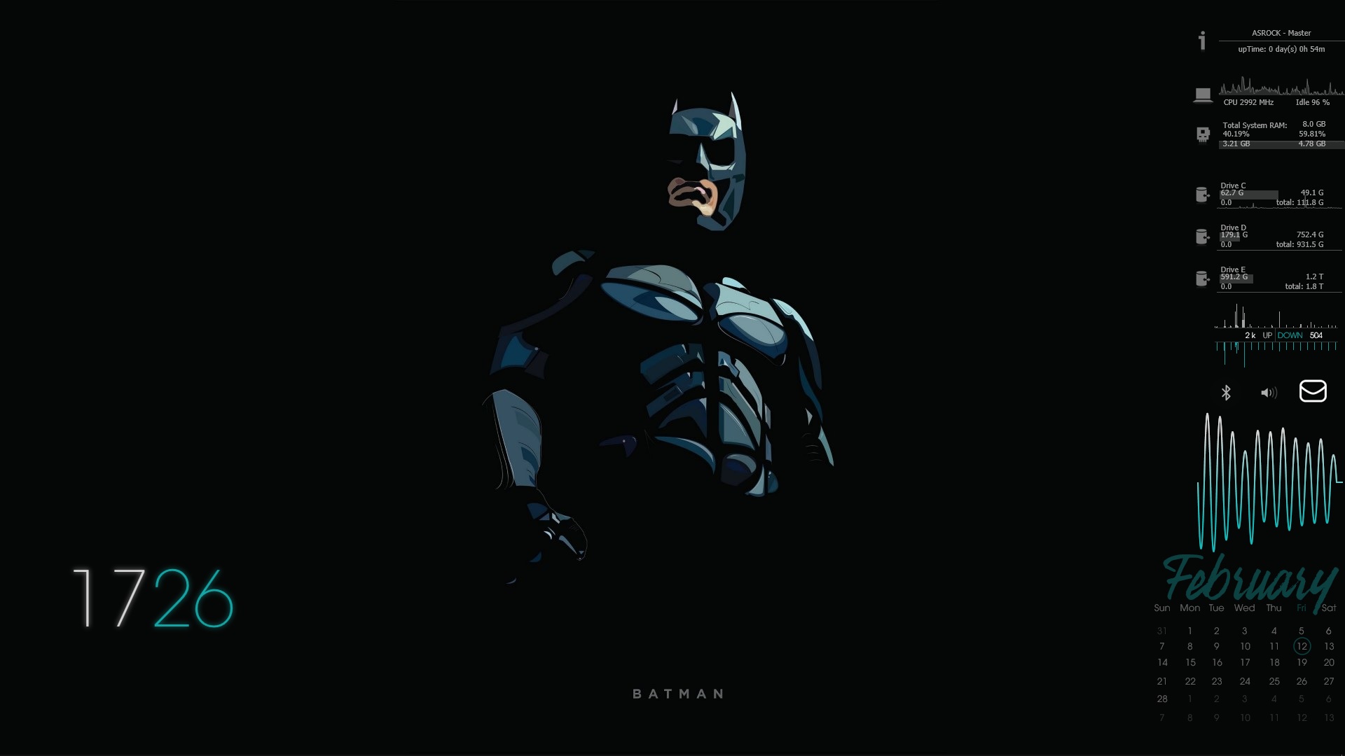 Rainmeter Batcomputer Rainmeter bat desktop by p0k48 on DeviantArt