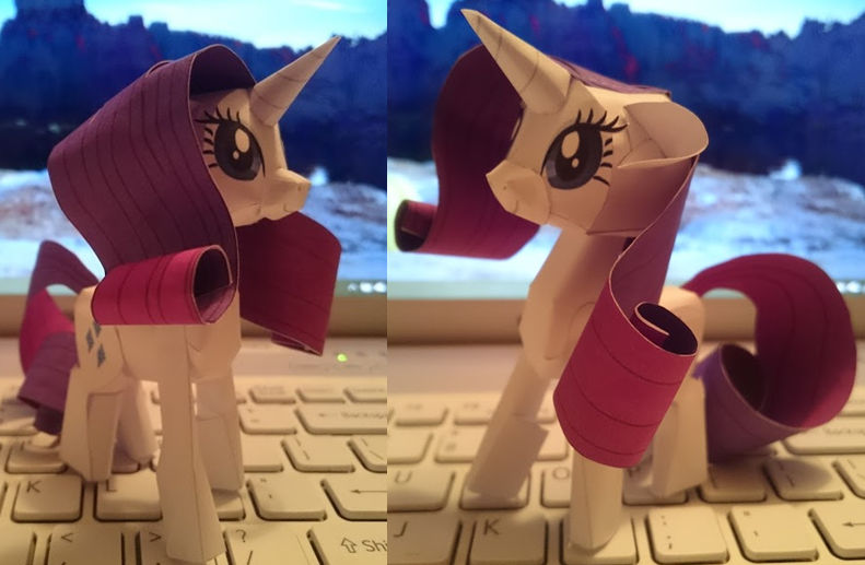 Rarity Papercraft by Ninjaspirit7 on DeviantArt