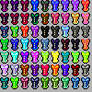 pixel corsets 100x100