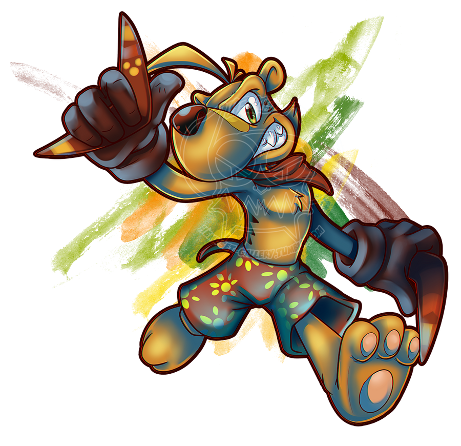 Boss Cass Ty the Tasmanian Tiger by Hemuset on DeviantArt
