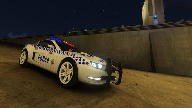 Trackmania 2 Canyon NSW Police (HWP) Front