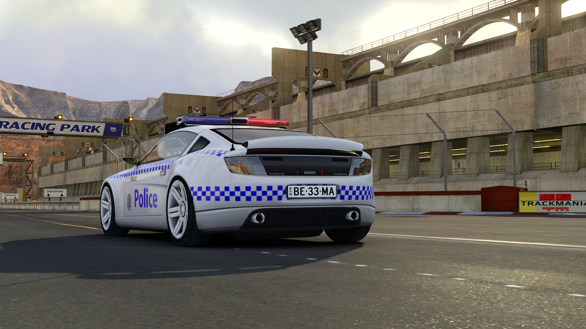 Trackmania 2 Canyon NSW Police (MD) Rear