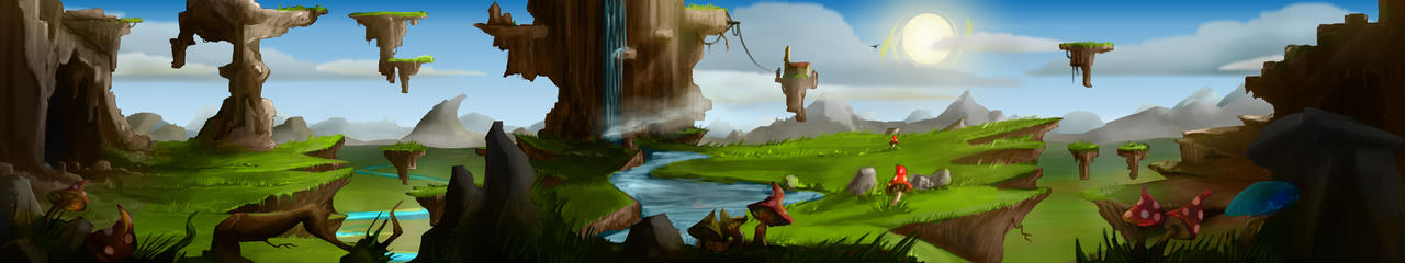 Floating Rocks Landscape Floating Rocks Landscape by SimonHolland74 on DeviantArt