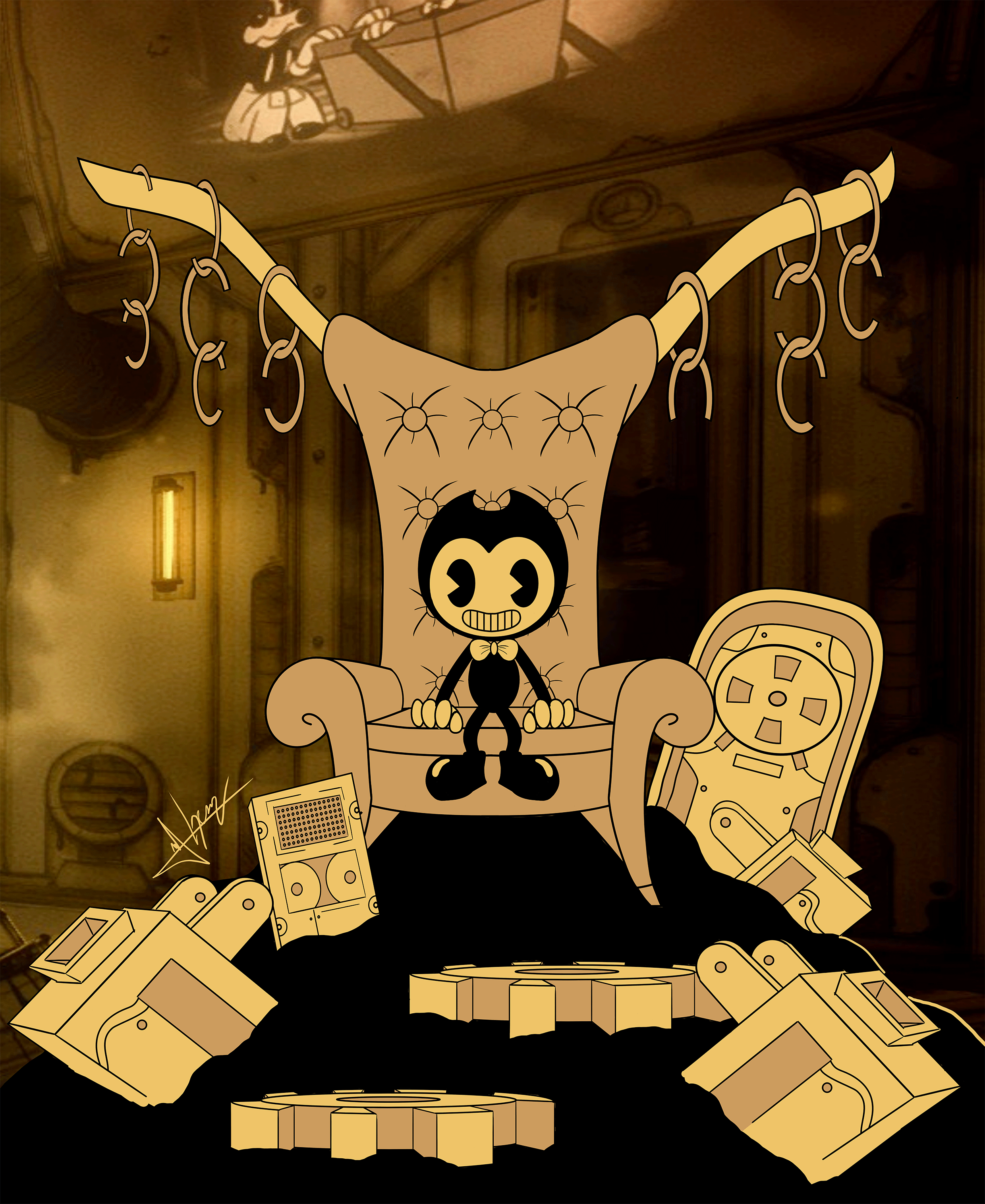 The King! Bendy and the ink machine by Creepyodd on DeviantArt