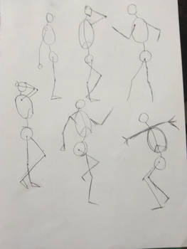 Practice Sketches 10 (skeletons)