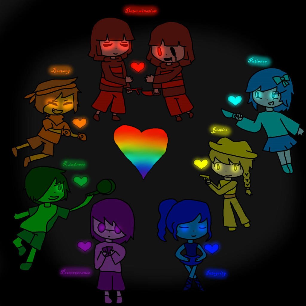 Undertale The Seven Human Souls By Star1104 On Deviantart