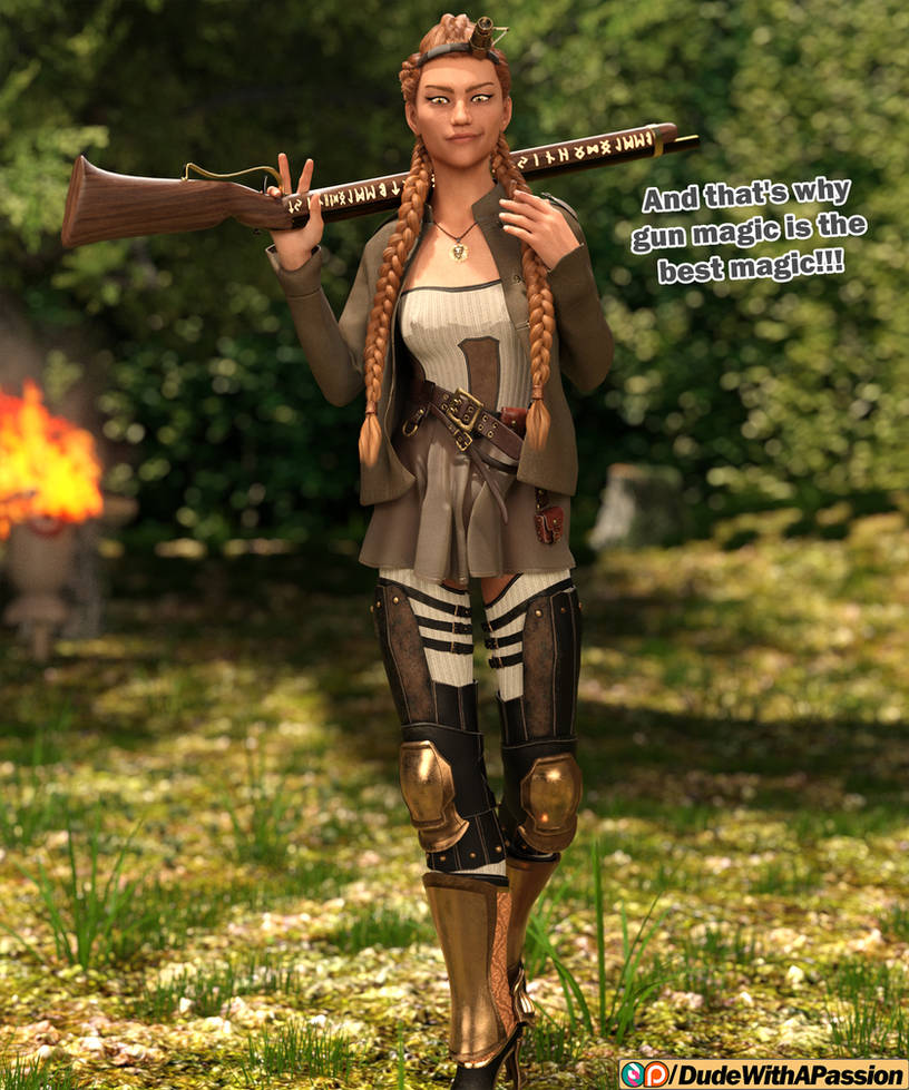 Gun Mage - Character Concept 04 by DudeWithAPassion on DeviantArt