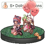 Dolls and Balloons by LadyElwing