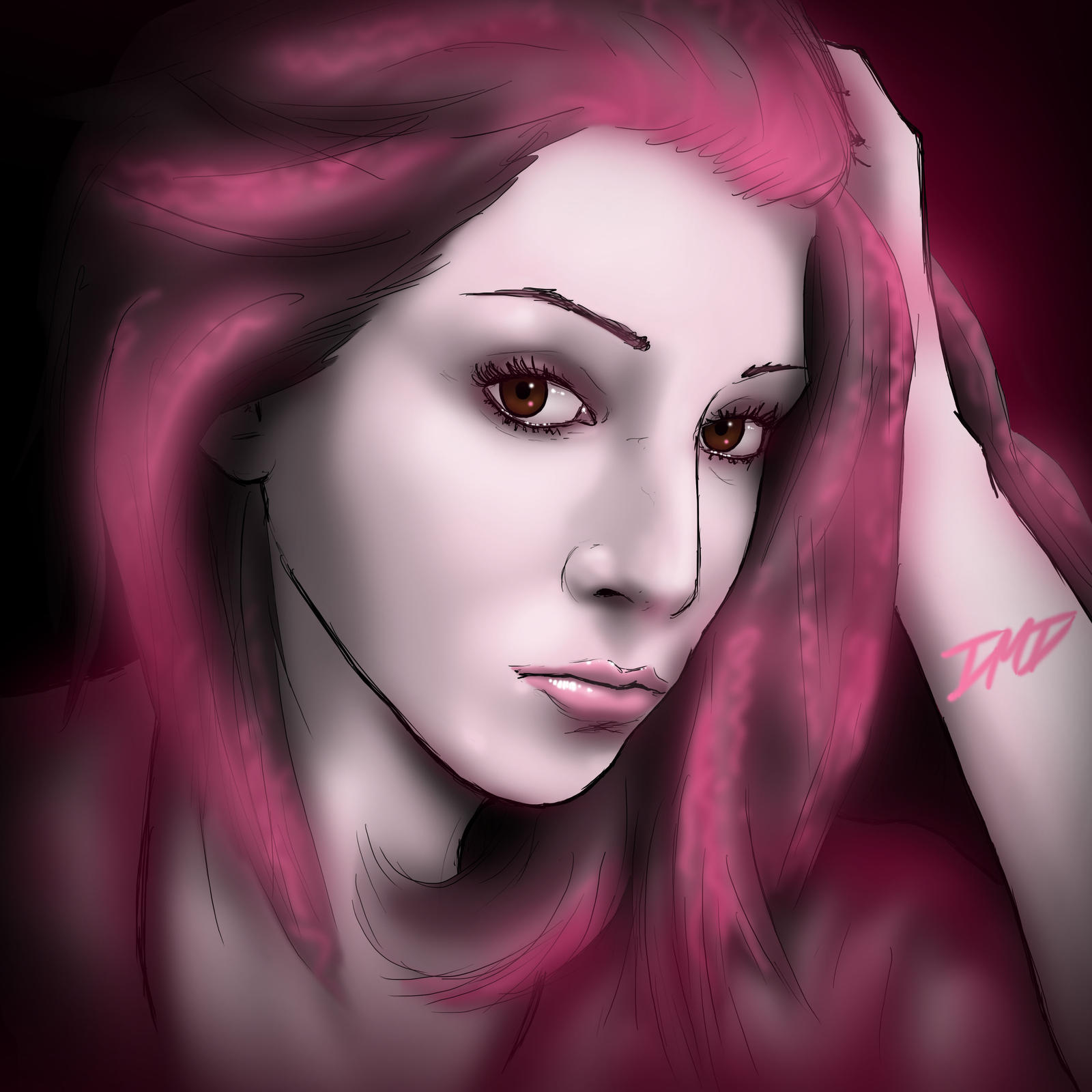 Pink Lady Deviantart lady in pink by DeejayDMD on DeviantArt