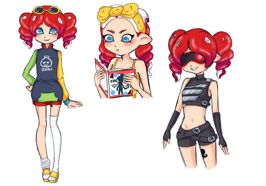 Splatoon oc: Cherri by Bunniesovercats on DeviantArt