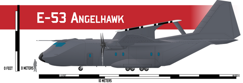 E-53 Angelhawk AWACS by Afterskies