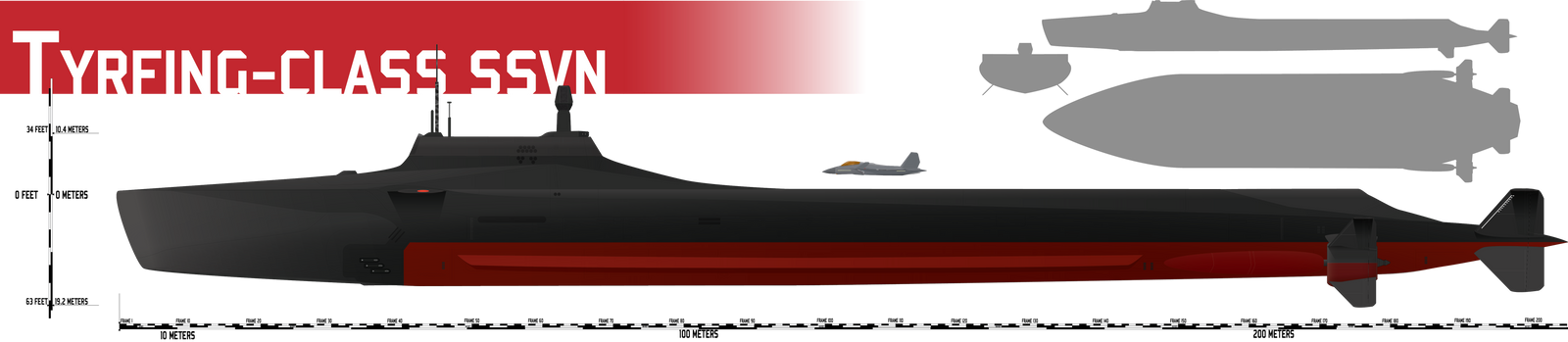 Tyrfing-class SSVN Submersible Strike Carrier by Afterskies