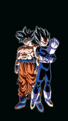 Goku and Vegeta (Ultra Instinct)