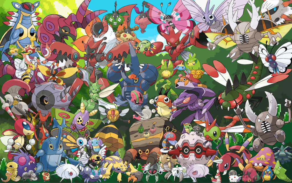 Bug Pokemon Wallpaper by CaptainPenguin98 on DeviantArt