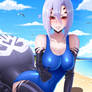 Rachnera in swuimsuit