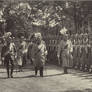 Kaiser Wilhelm II inspects the troops