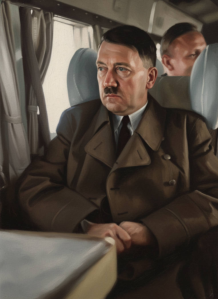 Adolf Hitler on a flight to his Berghof by KraljAleksandar on DeviantArt
