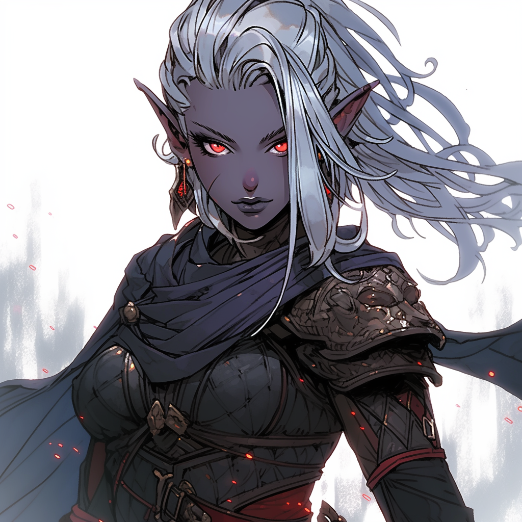 Young drow warrior by Alyskan on DeviantArt