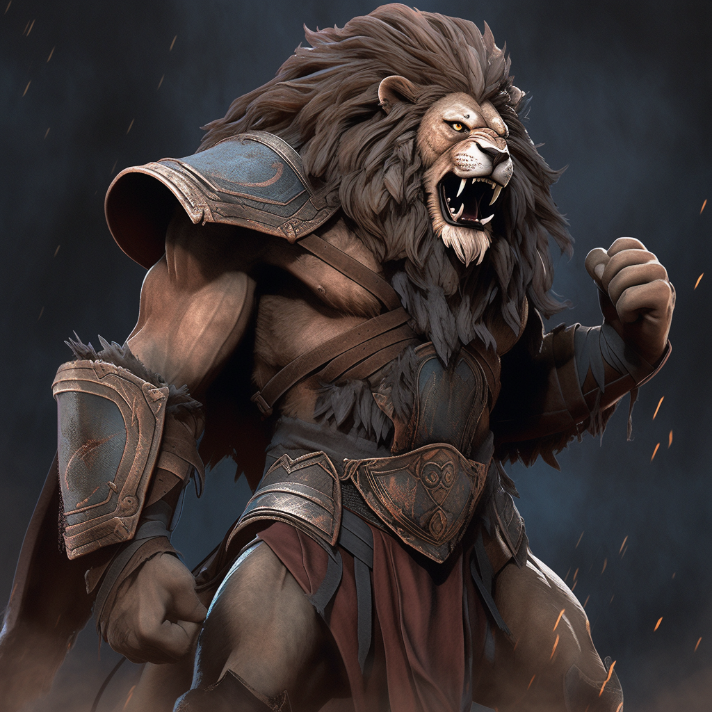 Leonin fighter by Alyskan on DeviantArt