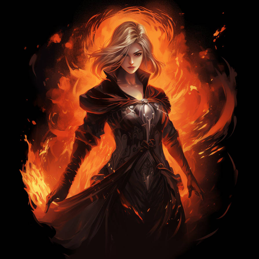 Fire mage by Alyskan on DeviantArt